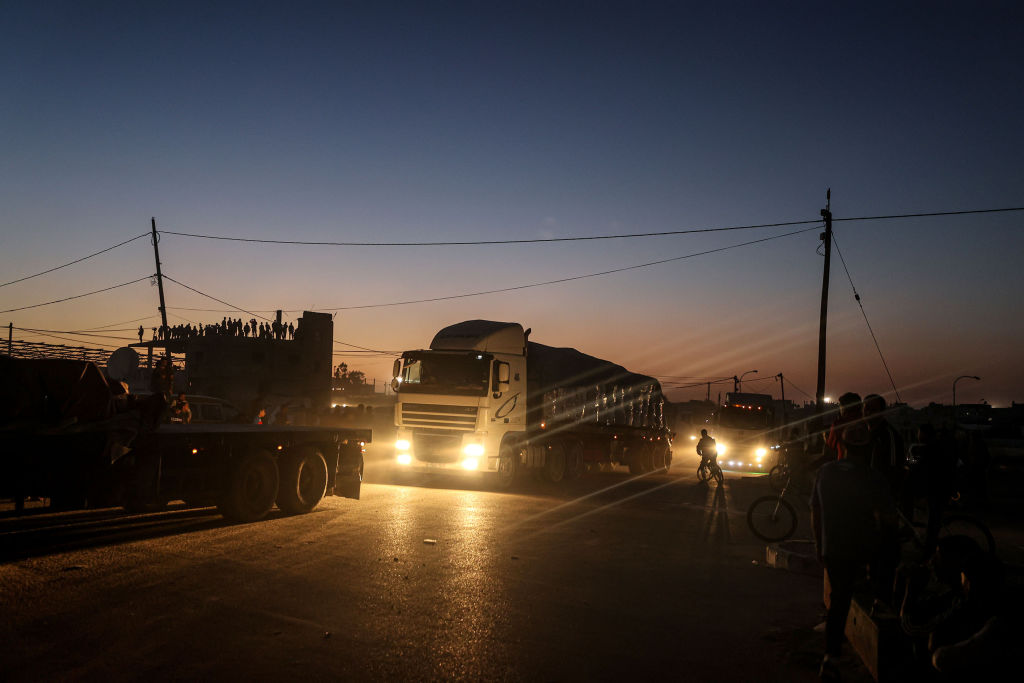 Gaza aid truck Rafah